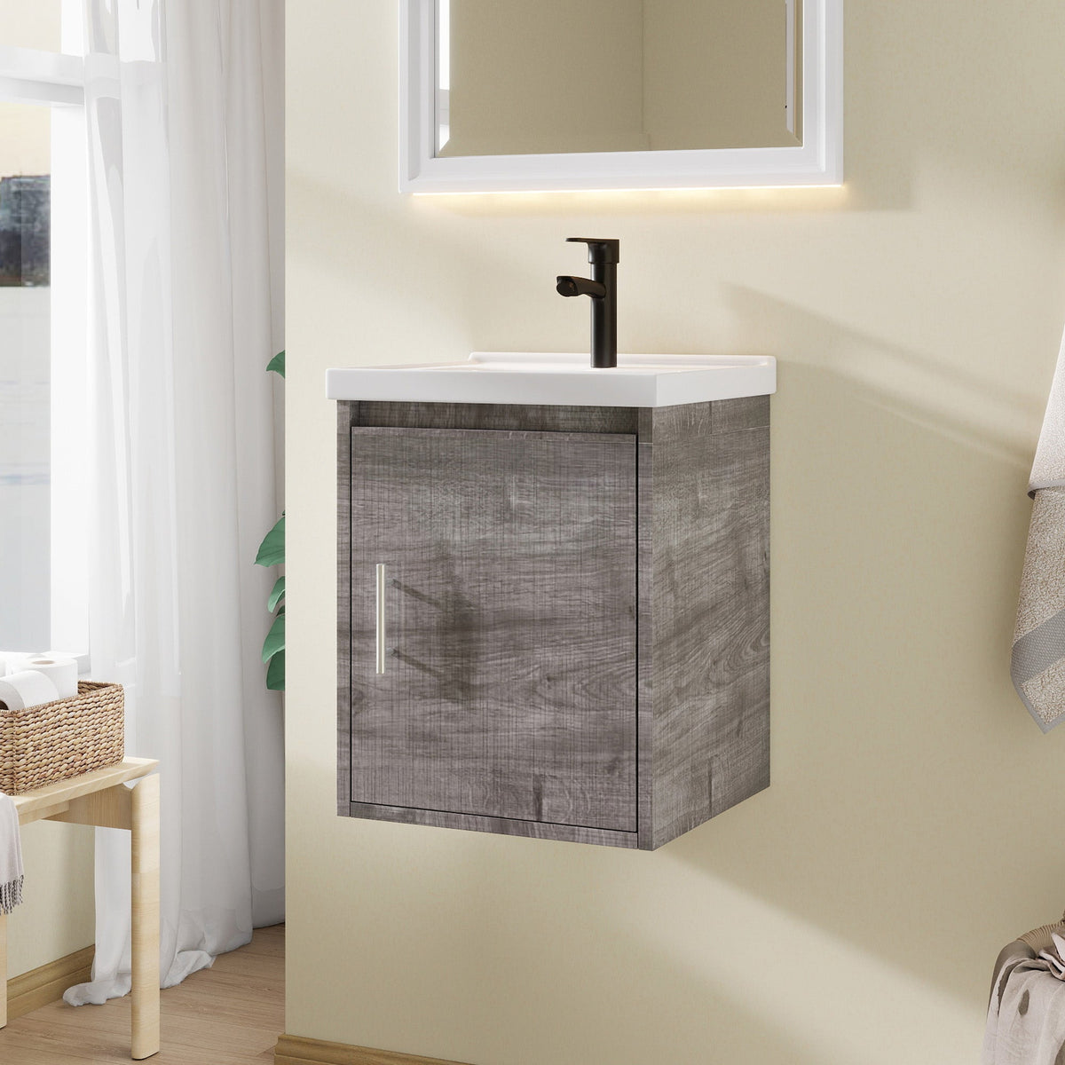 16" Floating Bathroom Vanity