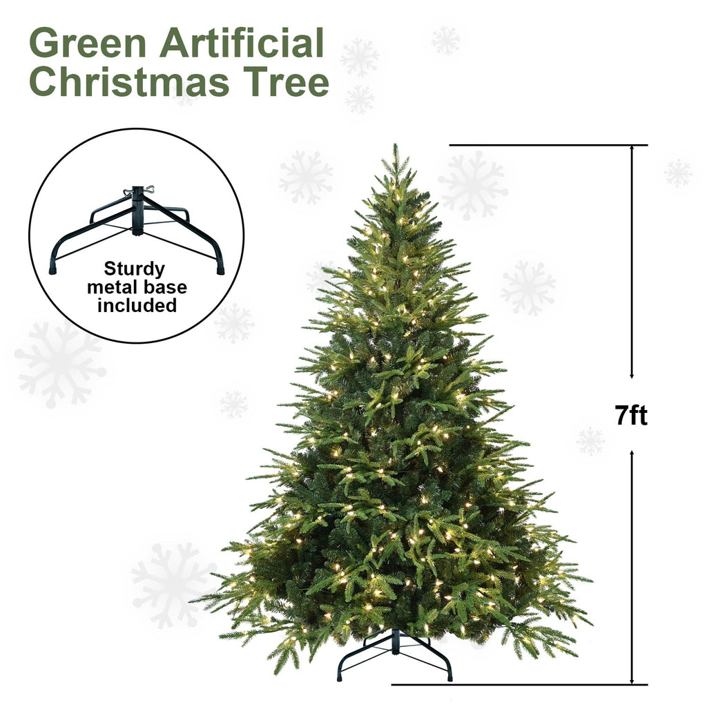 6.5ft Pre-Lit Artificial Christmas Tree