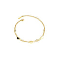 Stainless Steel Layered Heart Bracelet For Women