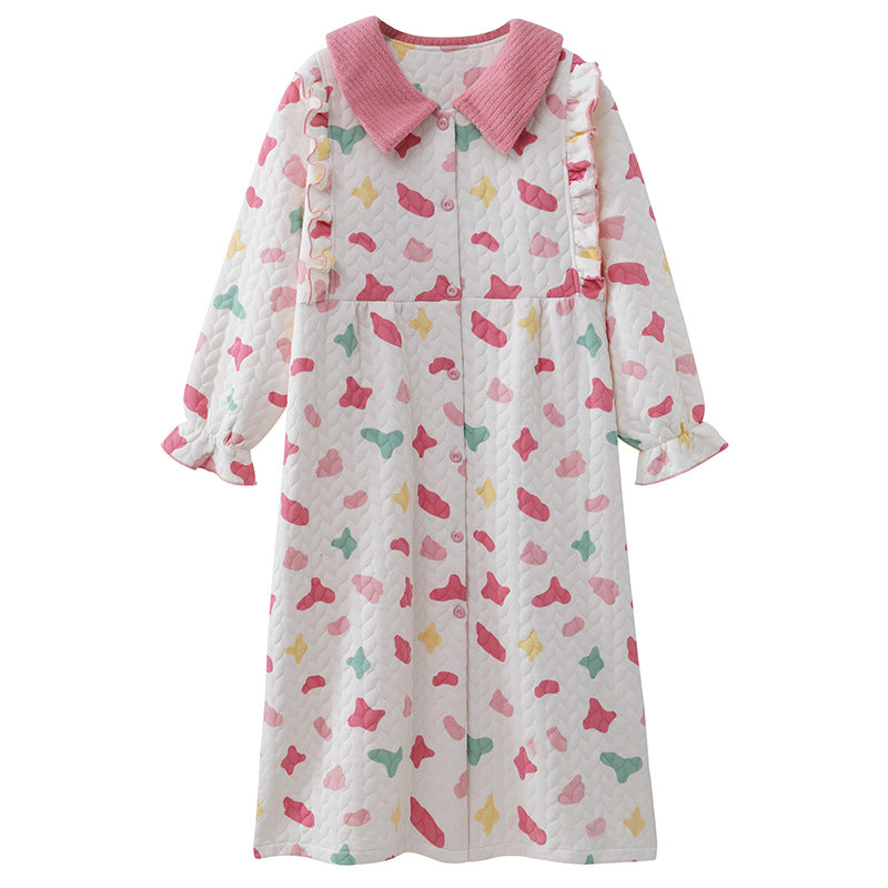 Air-cotton Padded Nursing Dress For Pregnant Women With Built-in Breast Pads