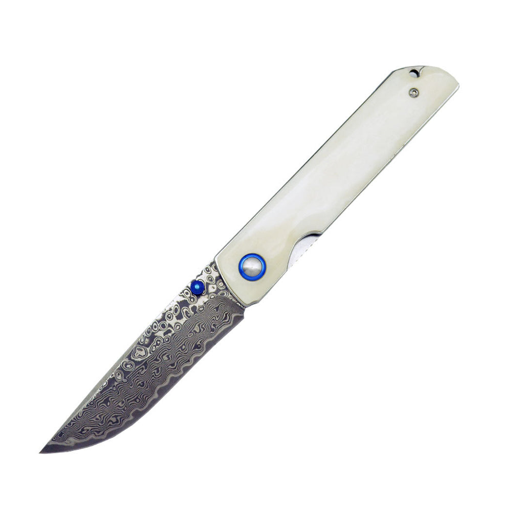 Damascus Steel A Folding Knife Foldable And Portable Knife Outdoor