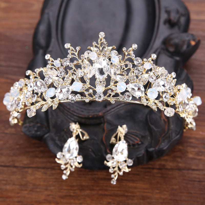 Crown Headdress High-end Crystal Headband Princess Style