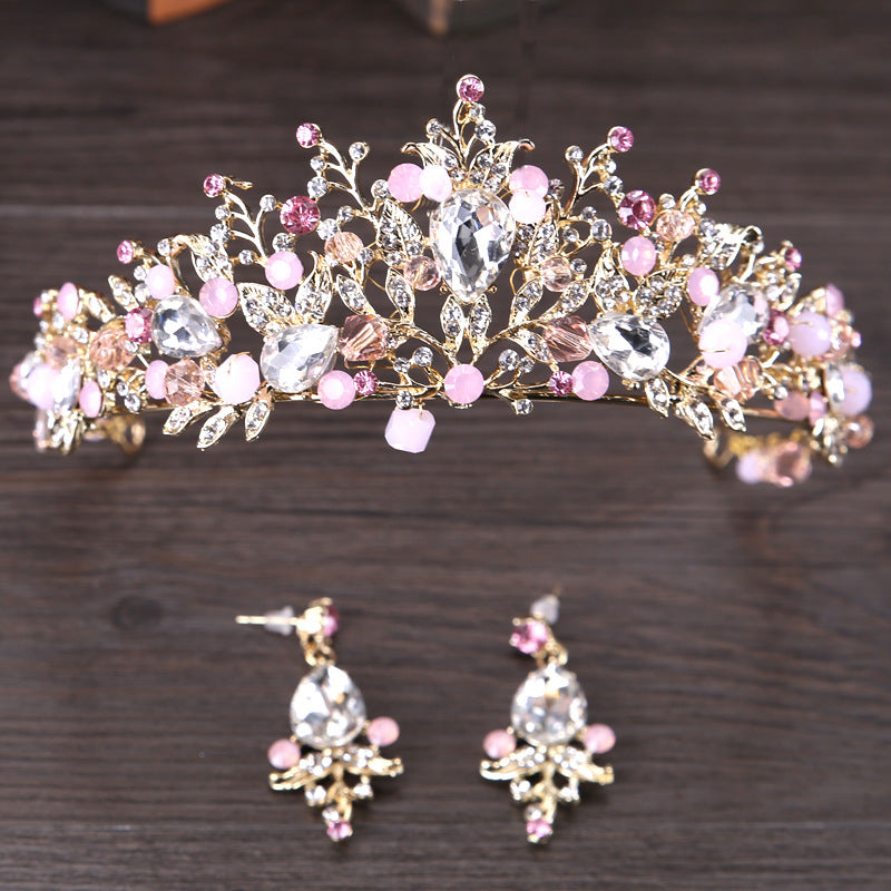 Crown Headdress High-end Crystal Headband Princess Style