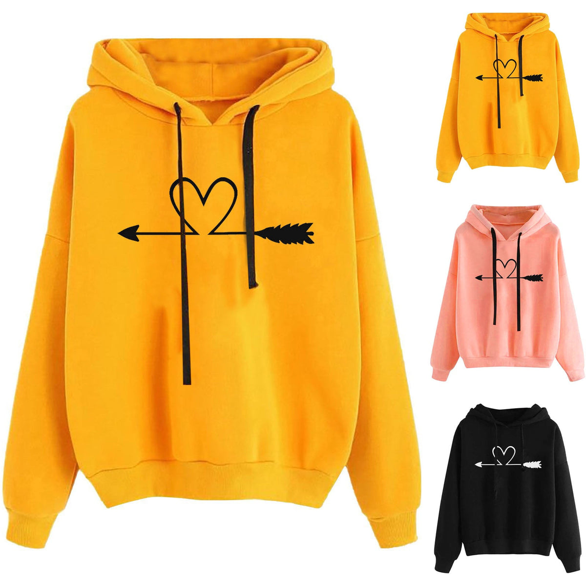 Women's Clothing Autumn Winter New Top Loose Long Sleeve Sweatershirt Women