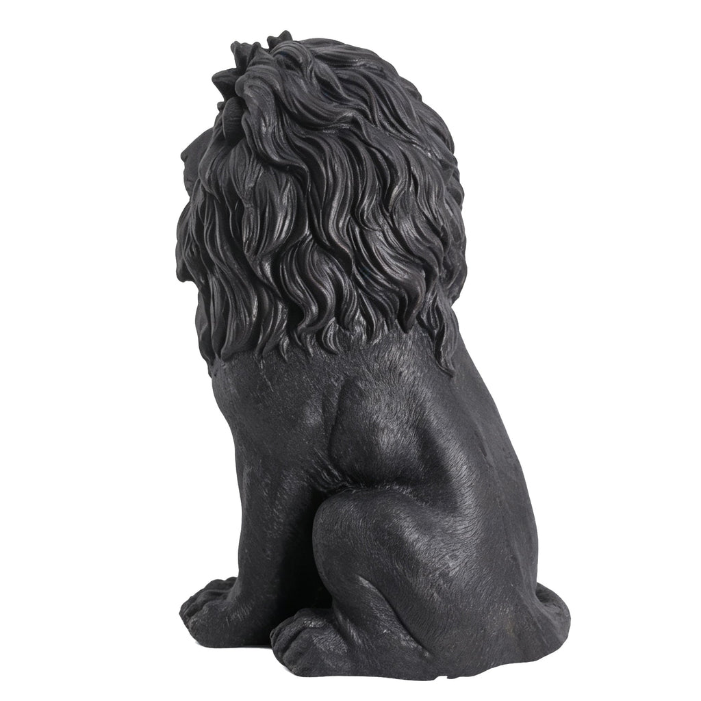 Elegant Sitting Lion Statue
