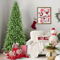 7FT Slim Christmas Tree – Perfect for Corners & Small Spaces