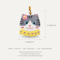 Stainless Steel Kitten Pendant Accessory