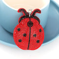 LADYBIRD Rhinestone Hot Rhinestone Keychain