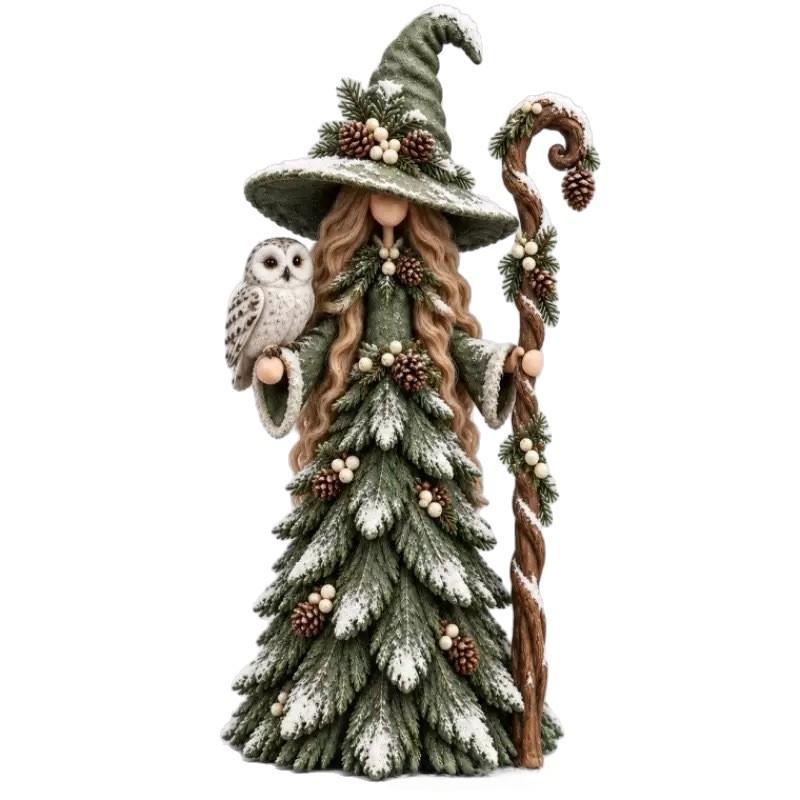 Witch Figurines Christmas Table Decorations