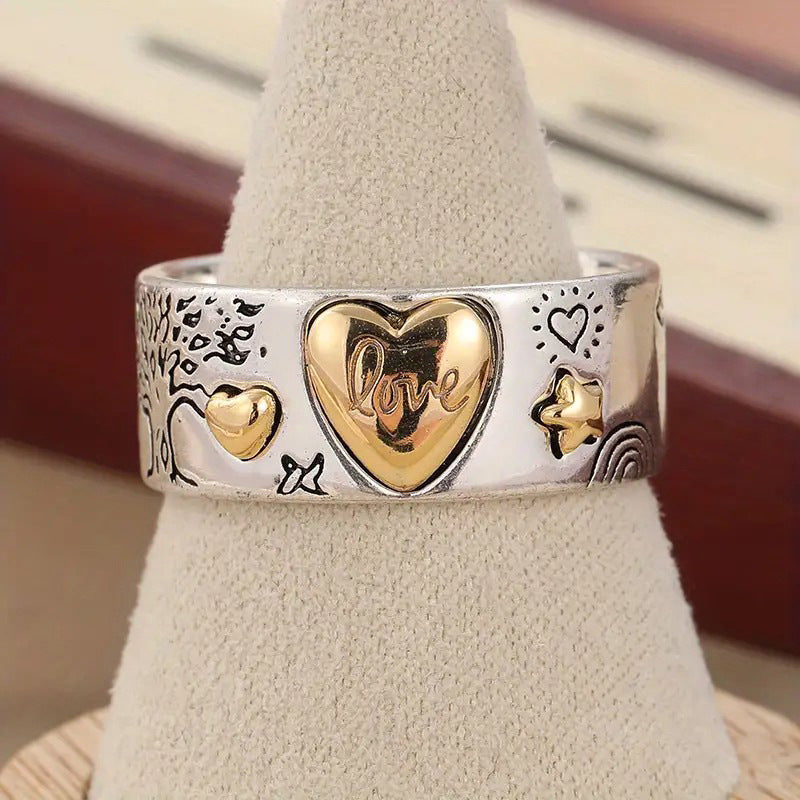 A Double-color Ring Brimming With Love