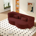 Modern Convertible Floor Sofa with 2 Pillows