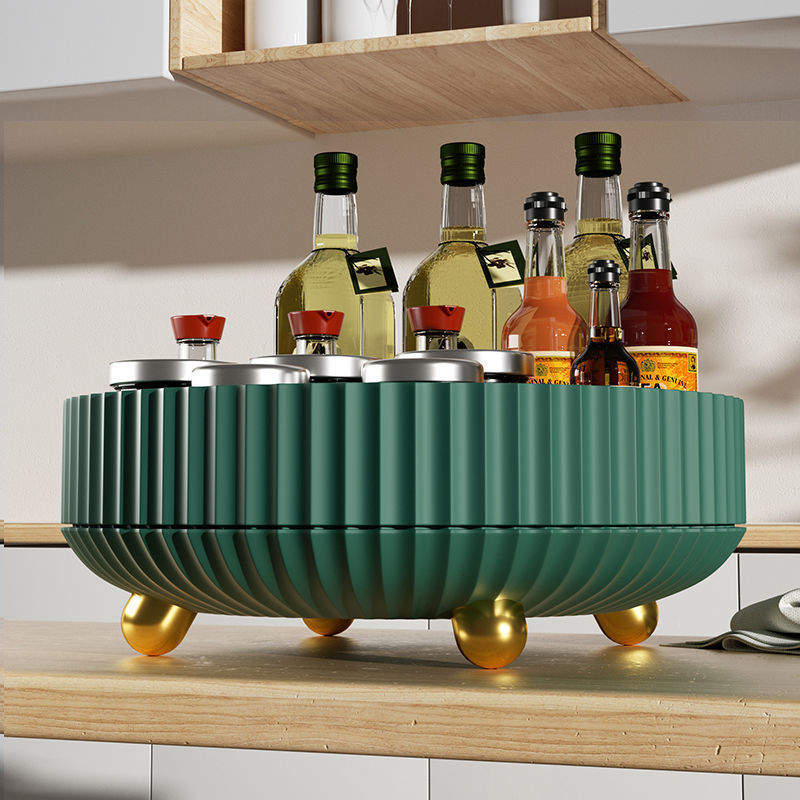 Plastic Cosmetics Rotating Storage Box