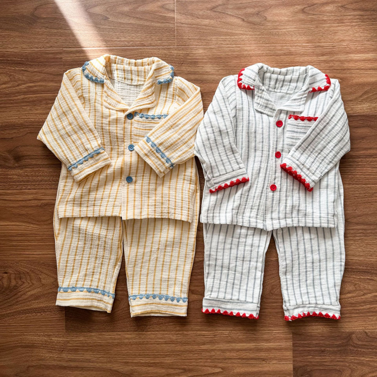 Children's Gauze Long-Sleeve Pajama Set