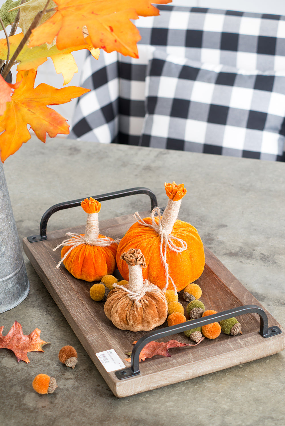 5x7" Md Pumpkin Ornament Set of 6