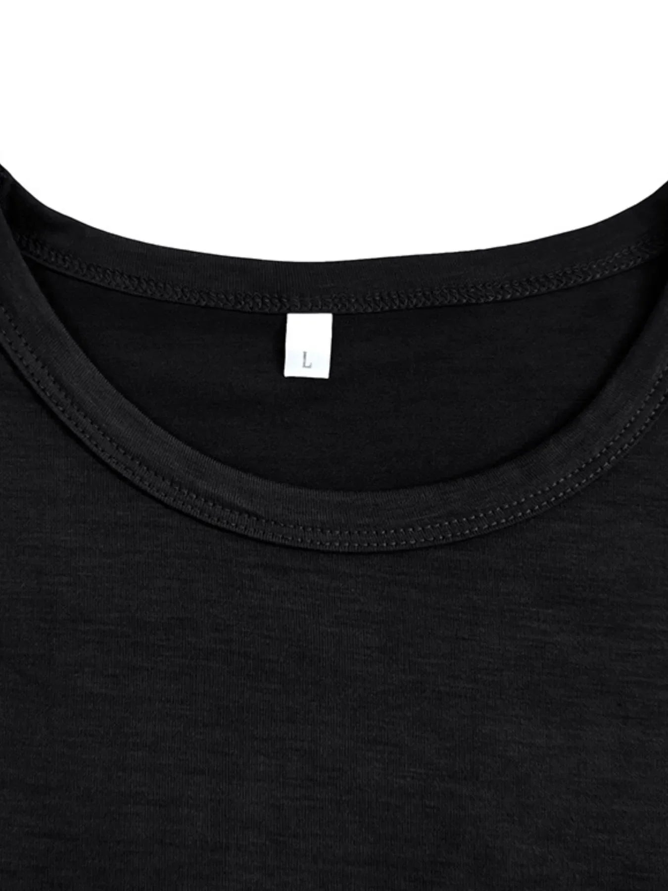 Men's Full Size Classic Fitted Crew Neck T-Shirt Plus Size