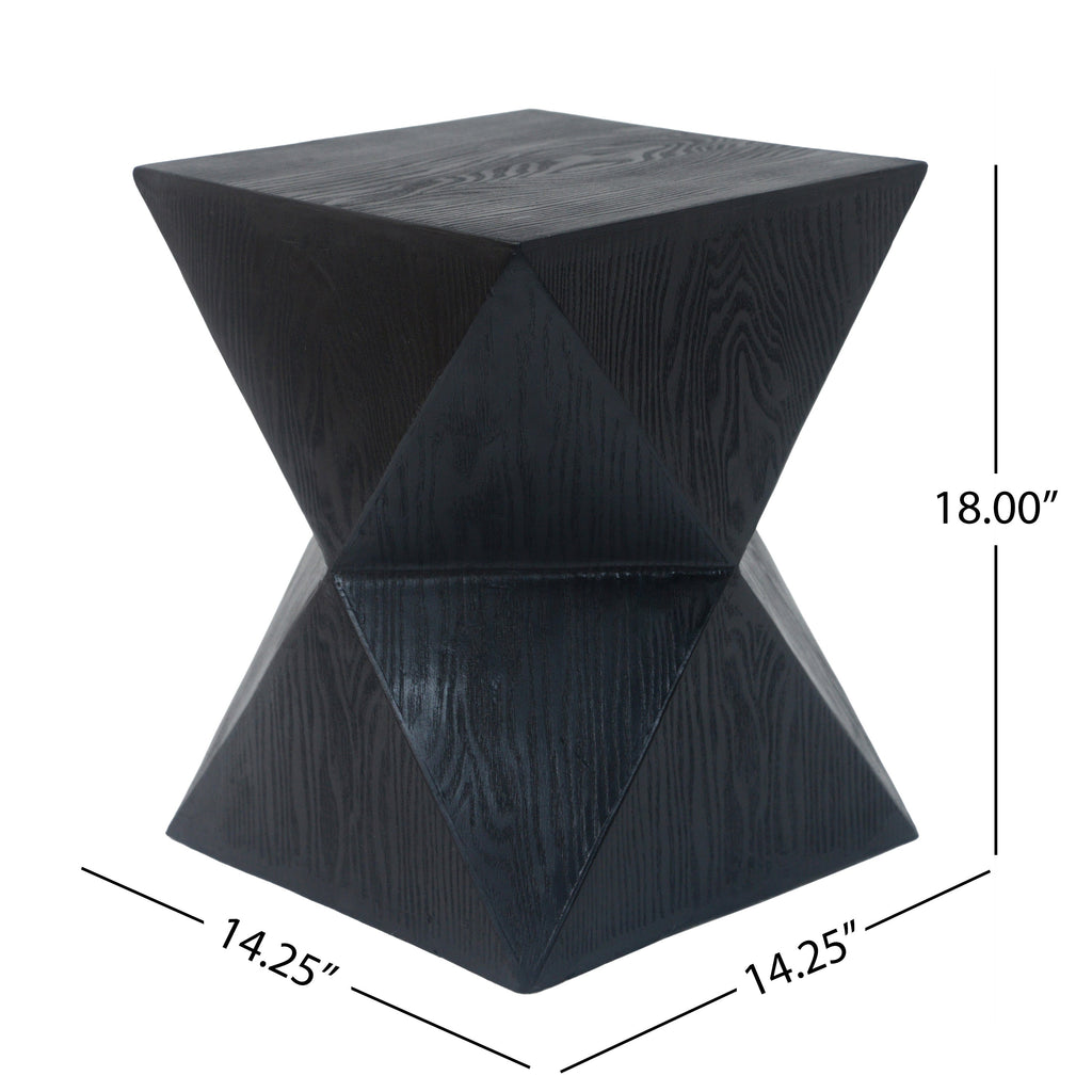 14.25" Black Accent Table