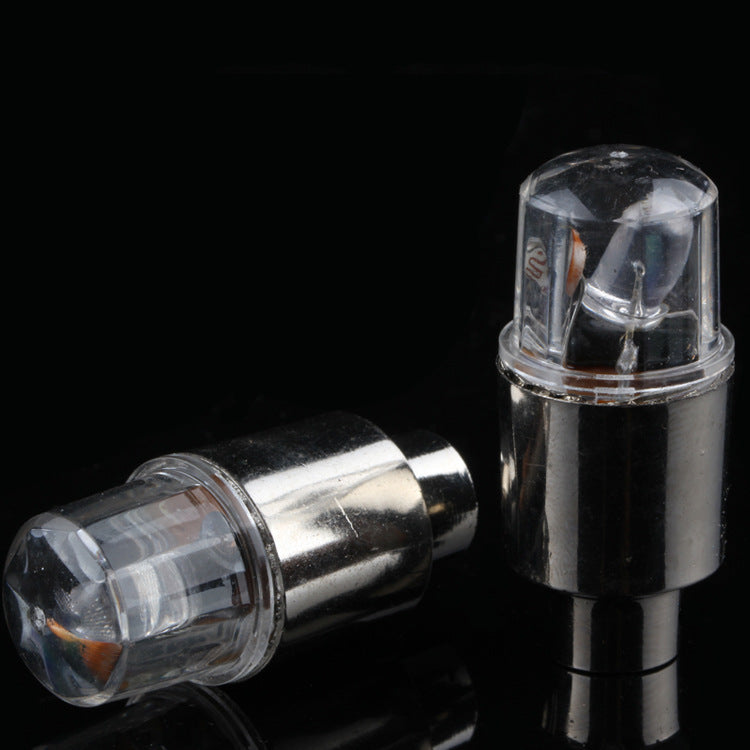 Bicycle Air Nozzle Lamp Round Head Photosensitive Vibration-sensing