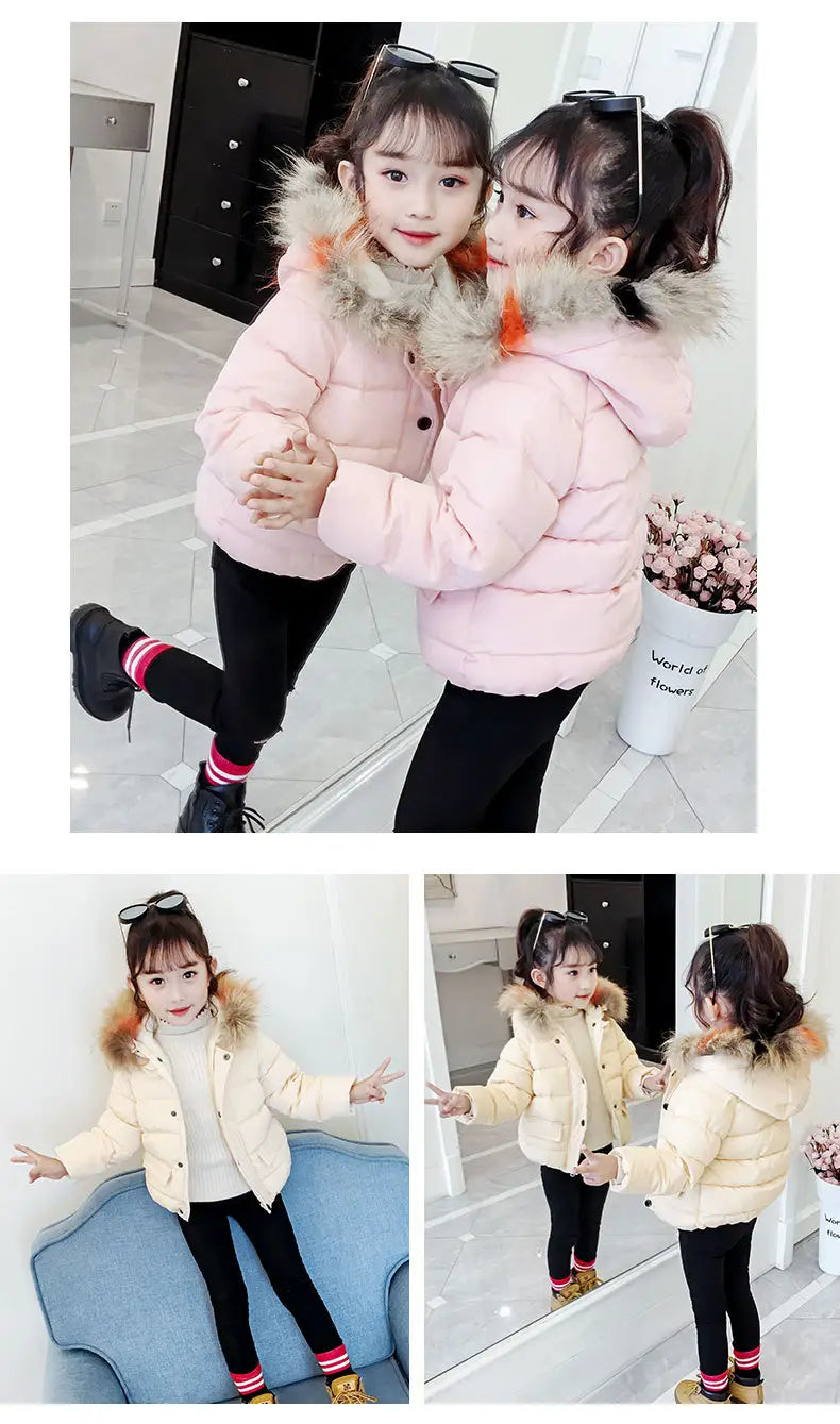 Children's Thickened Down Cotton Jacket - # BAAA61110019 & GIAA21210049 & BOAA11210009