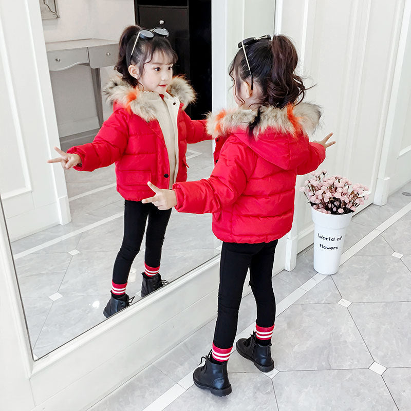 Children's Thickened Down Cotton Jacket - # BAAA61110019 & GIAA21210049 & BOAA11210009