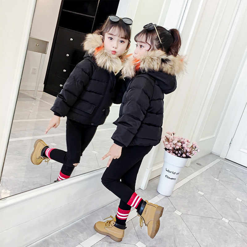Children's Thickened Down Cotton Jacket - # BAAA61110019 & GIAA21210049 & BOAA11210009