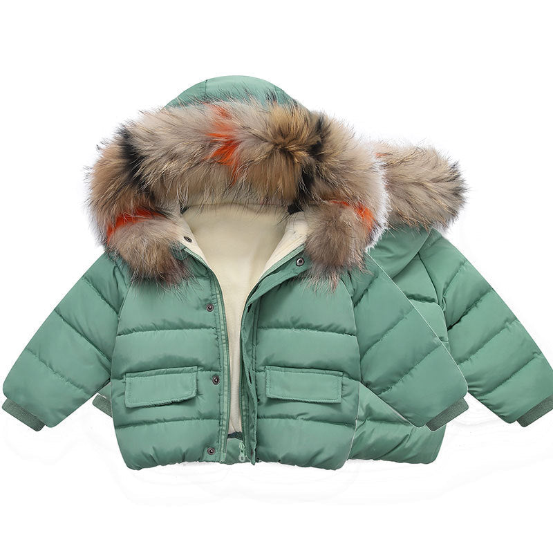 Children's Thickened Down Cotton Jacket - # BAAA61110019 & GIAA21210049 & BOAA11210009