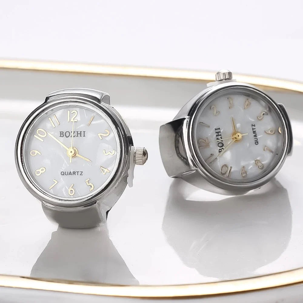 Creative Quartz Watch Ring | Unisex Finger Timepiece Jewelry