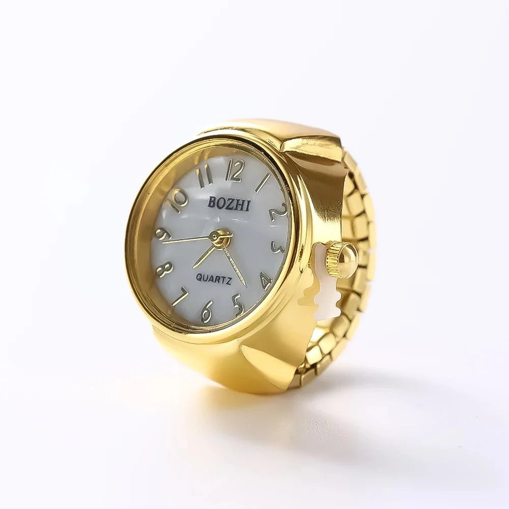 Creative Quartz Watch Ring | Unisex Finger Timepiece Jewelry