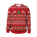 2024 Spring Cross-Border Women's New Christmas Clothing Round Neck Christmas Deer Couple Outfit Digital Printed Sweatshirt