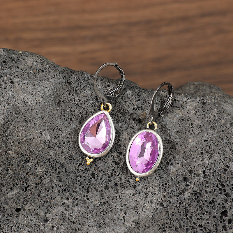 Retro-chic Geometric Earrings For Women