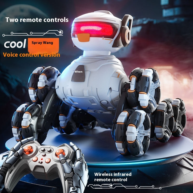 Intelligent Robot Dog Eight-wheel Stunt Deformation Remote Control Car