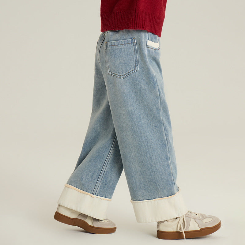 Boys And Girls Casual All-matching Straight Pants