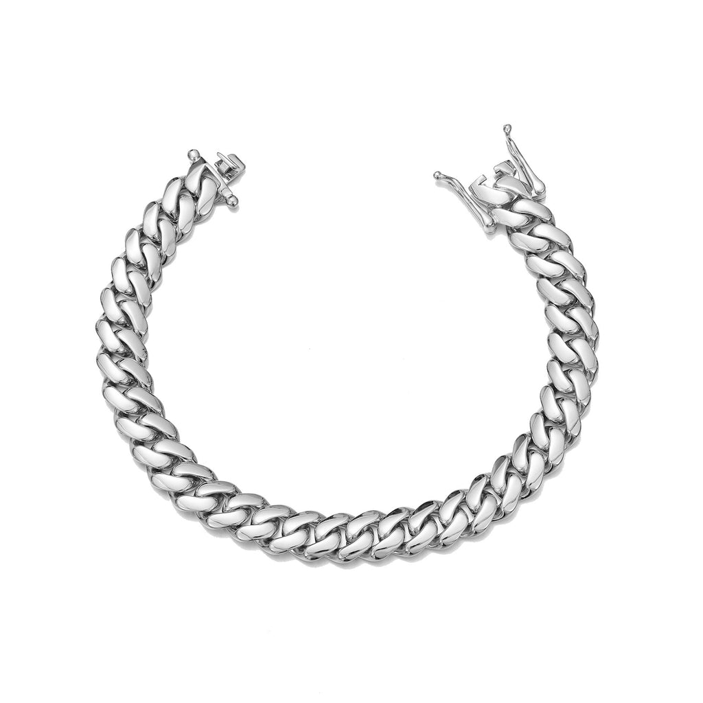Mens Stainless Steel Titanium Mirror-Polished Bracelet