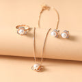 Necklace Earrings And Ring Jewelry Setluxuriously Understated And Versatile
