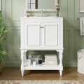 24 Inch Modern Luxury Bathroom Vanity with Ceramic Sink