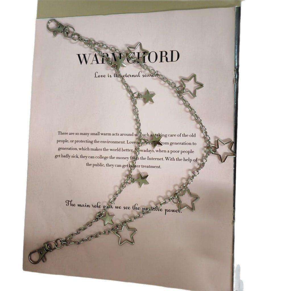 Personalized Hollow-Out Five-Pointed Star Pants Chain