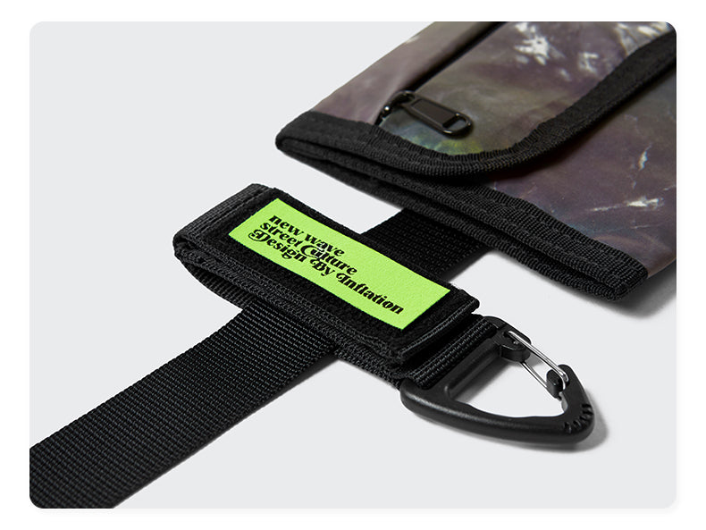 Irregular Personality Laser Reflective Crossbody Chest Bag