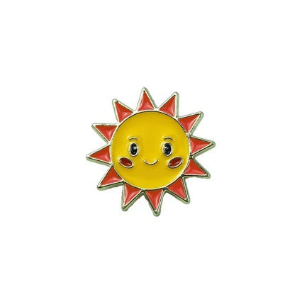 Creative And Adorable Brooches In Various Designs Featuring Animals, Flowers, And Fruits