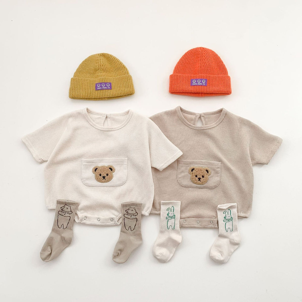 Summer Baby Bat Sleeve Romper