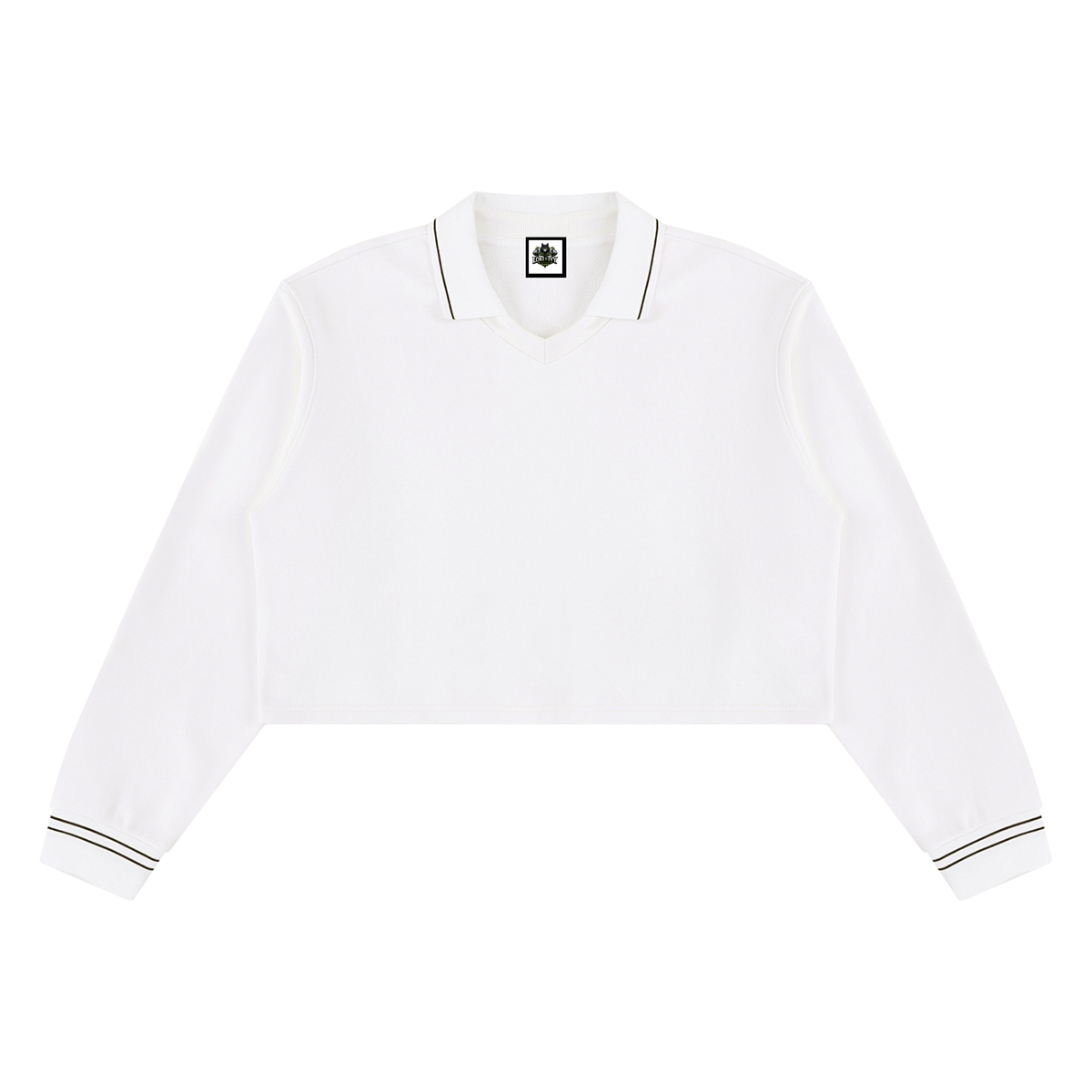 Loki & Ivy Women’s Crop Collared Sweatshirt