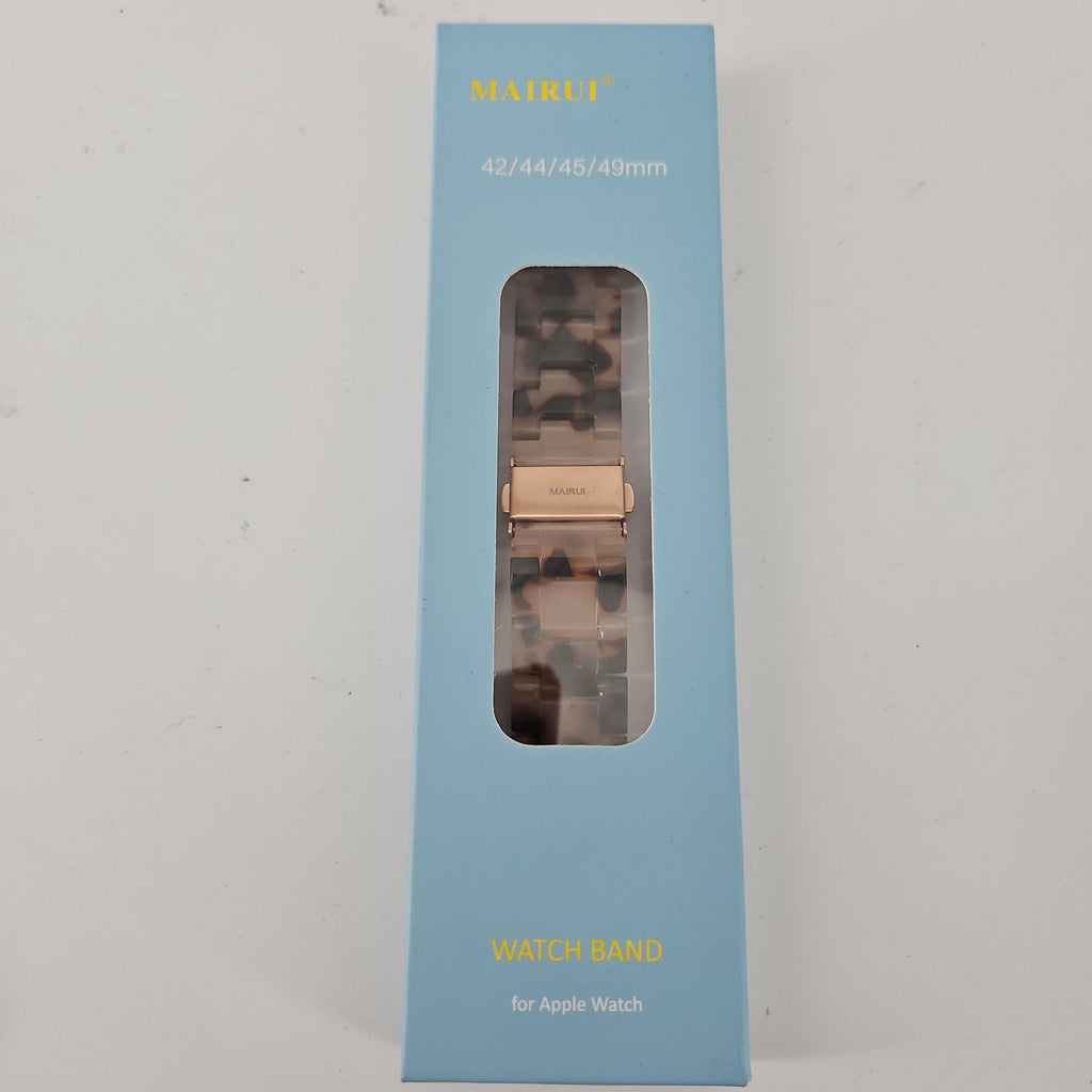 MAIRUI Resin Watch Band for Apple Watch, 42/44/45/49mm