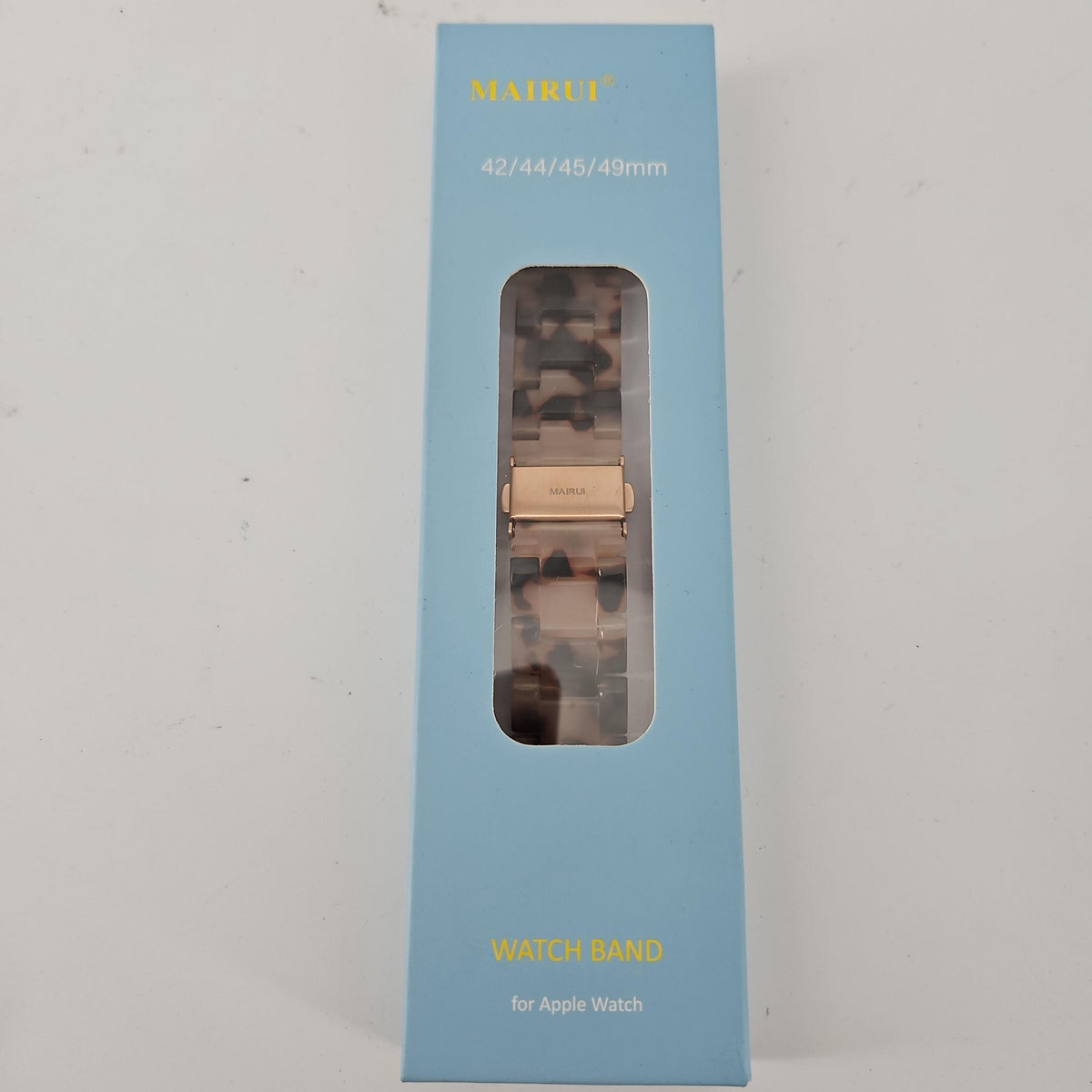 MAIRUI Resin Watch Band for Apple Watch, 42/44/45/49mm