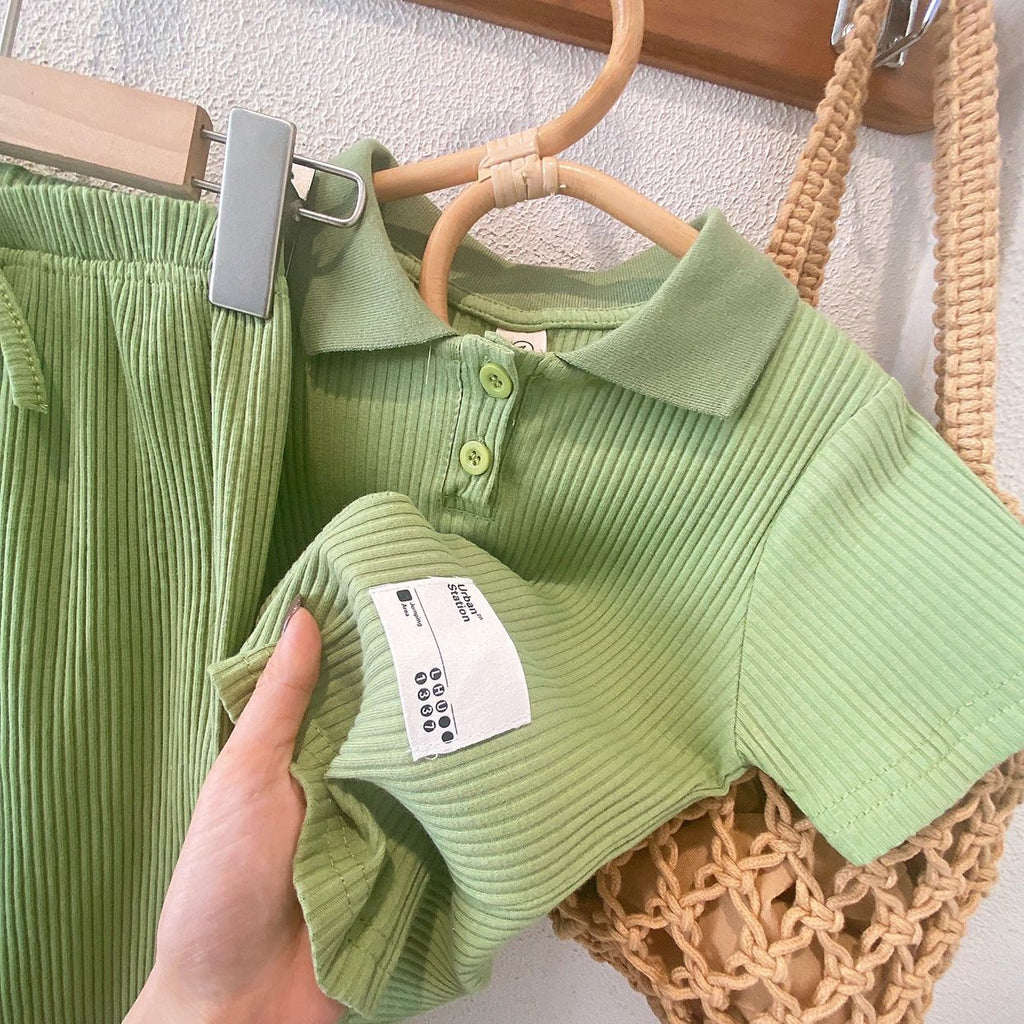 Fashion Wide Leg Pants Baby Thin Casual Suit