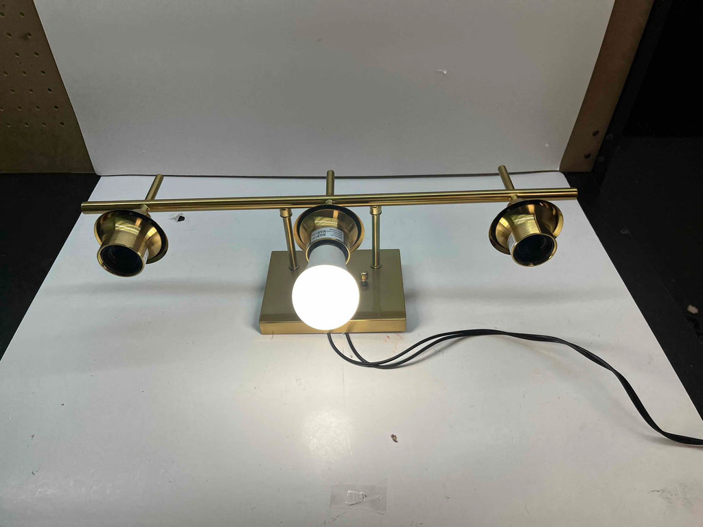 VONLUCE Bathroom Vanity Light, 3 Light Bathroom Light Fixture Over Mirror, Bathroom Wall Lamp with Clear Glass, Modern Gold Vanity Lighting fixtures