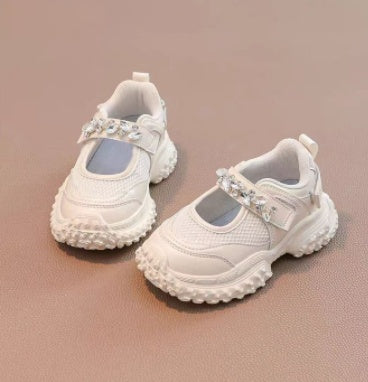 2026 New Summer Girls Sneakers, Breathable Mary Jane Shoes & Chunky Dad Casual Shoes For Big Kids