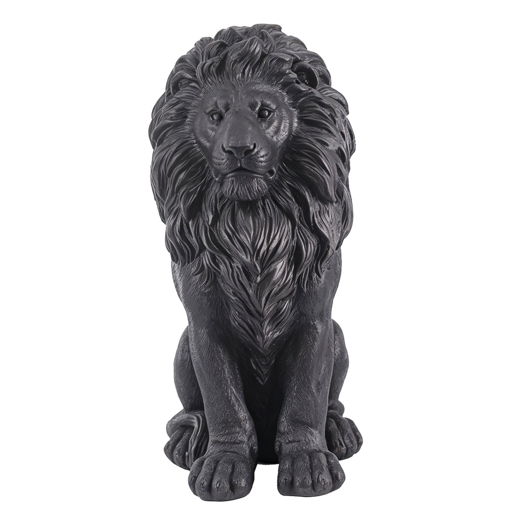Elegant Sitting Lion Statue
