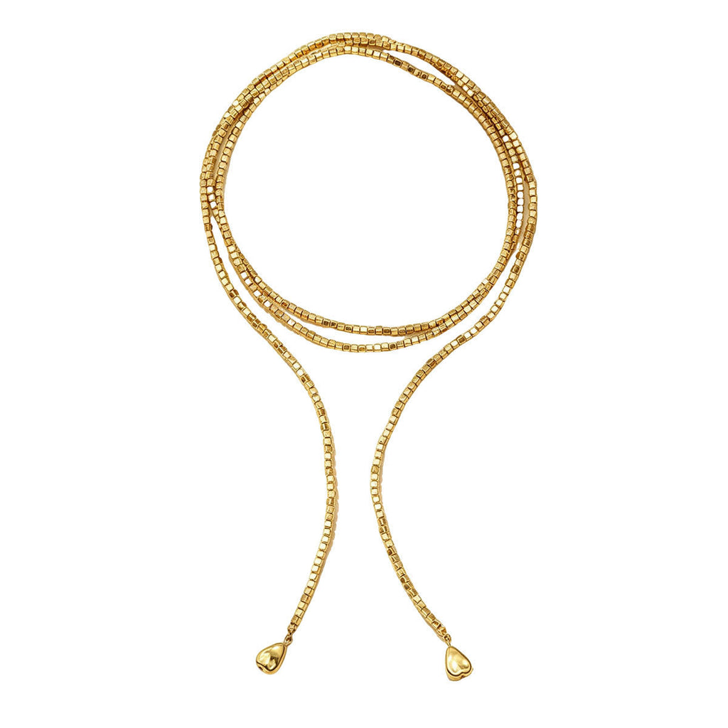 Women European American Long Clavicle Necklace, Unique Geometric Braided Design With Teardrop Pendant, Versatile Fashion Neck Jewelry