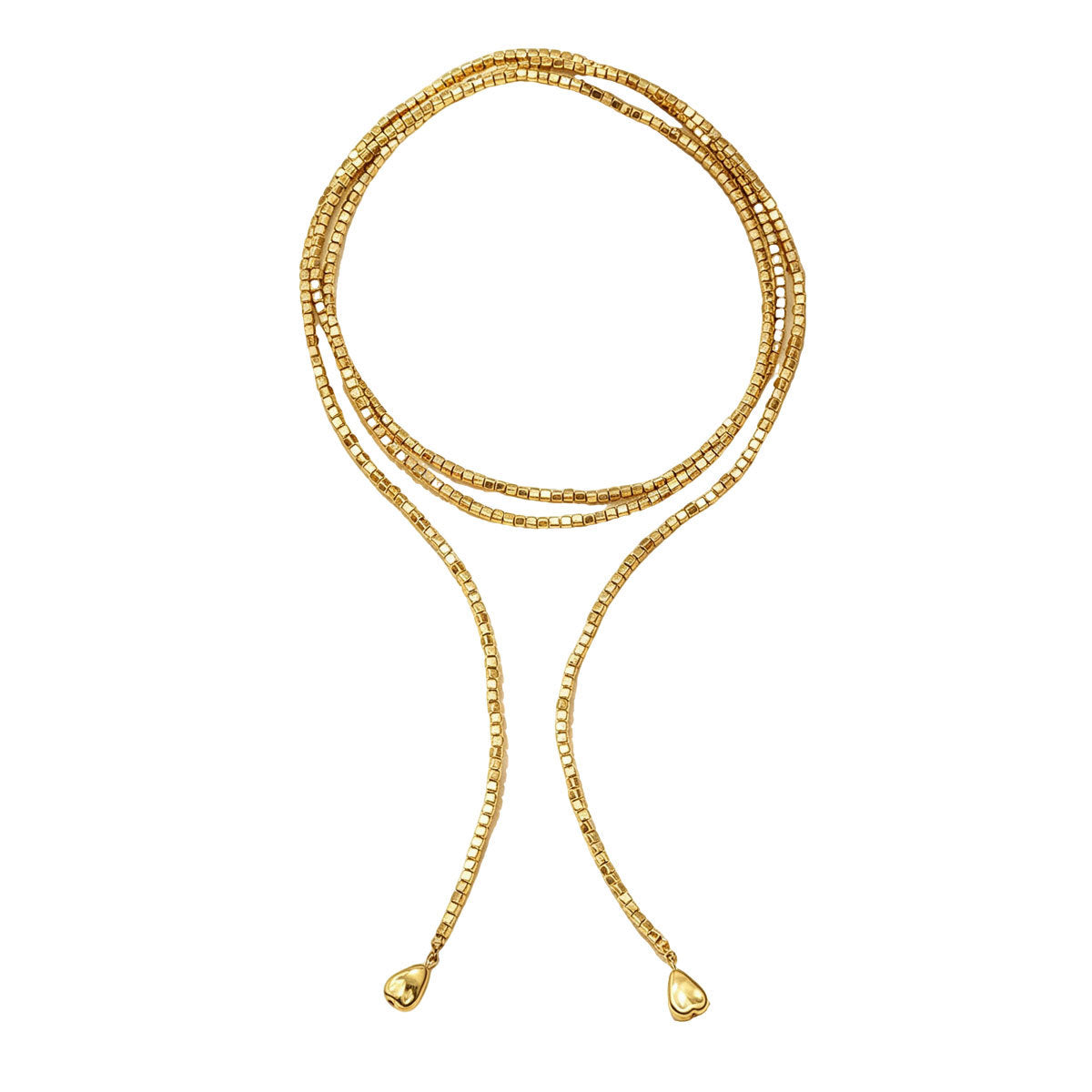 Women European American Long Clavicle Necklace, Unique Geometric Braided Design With Teardrop Pendant, Versatile Fashion Neck Jewelry