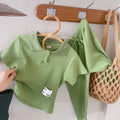 Fashion Wide Leg Pants Baby Thin Casual Suit