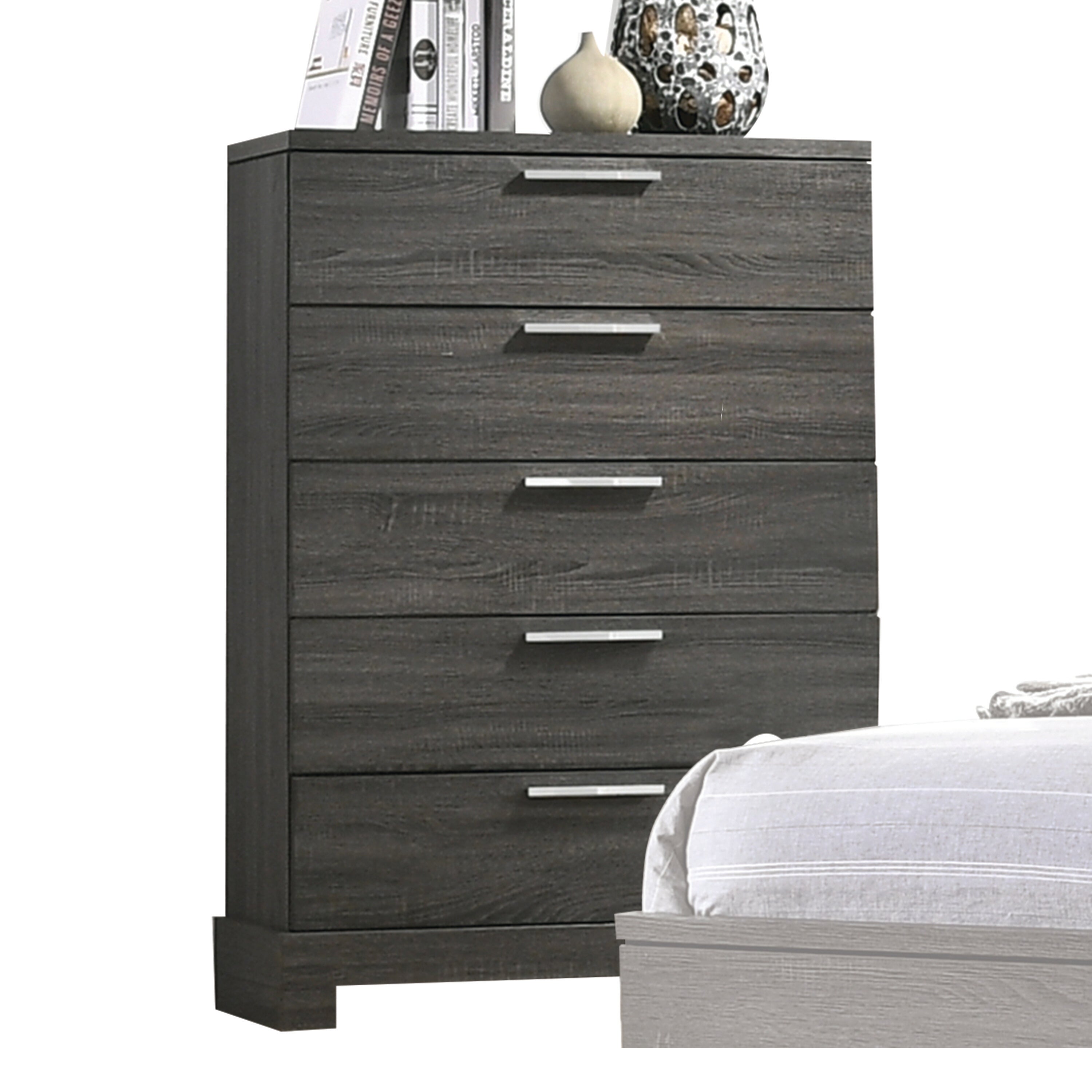 Lantha Modern Gray Oak Chest