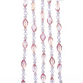 Pink and Clear Beaded Garland